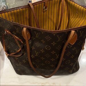 Louis Vuitton 2007 Neverfull GM Dark Brown Monogram Tote. PRE OWNED Made France